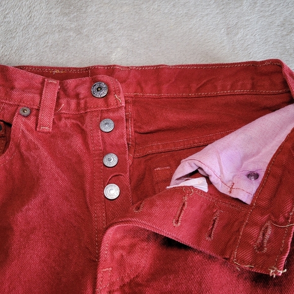 Vintage Levi's red 501 button fly jeans​ - Picture 8 of 12